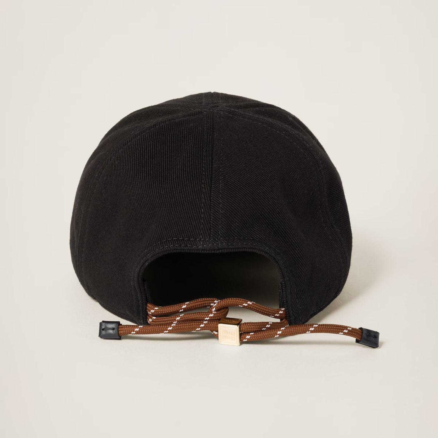 Denim baseball cap – Black & Tobacco