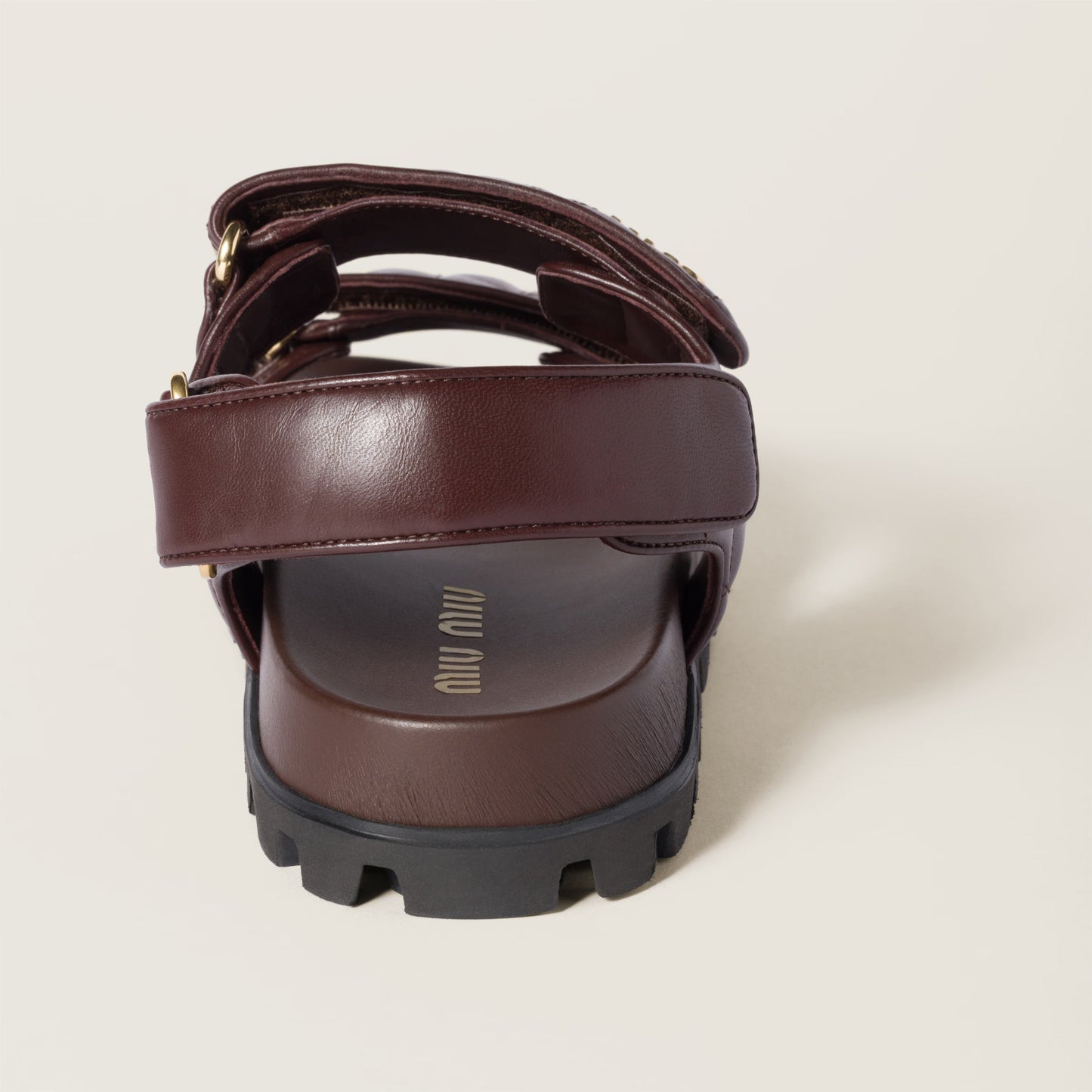 Matelassé nappa leather slides