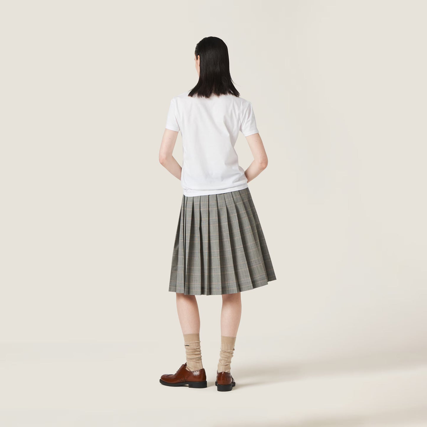 Embroidered cotton jersey T-shirt