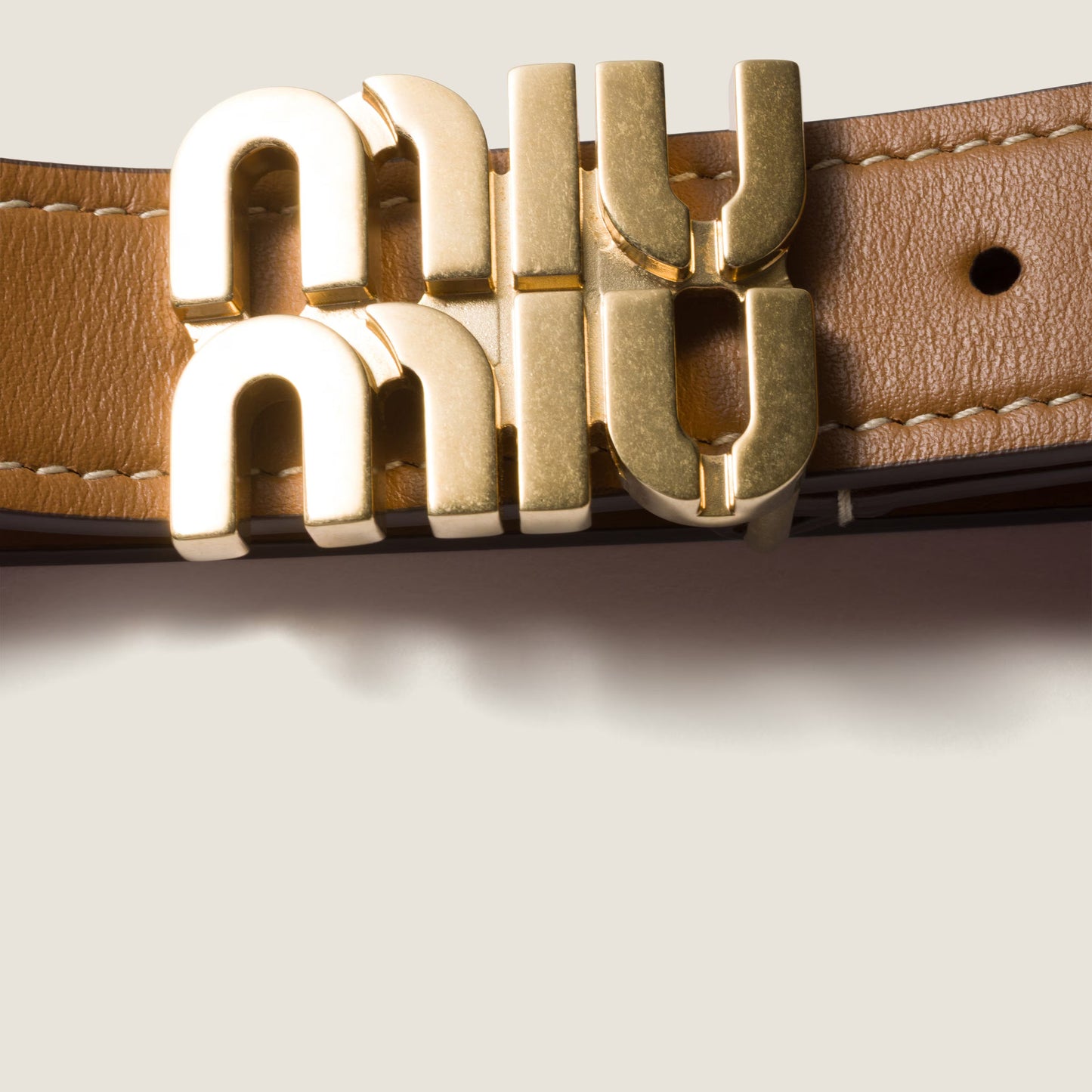 Leather belt – Caramel