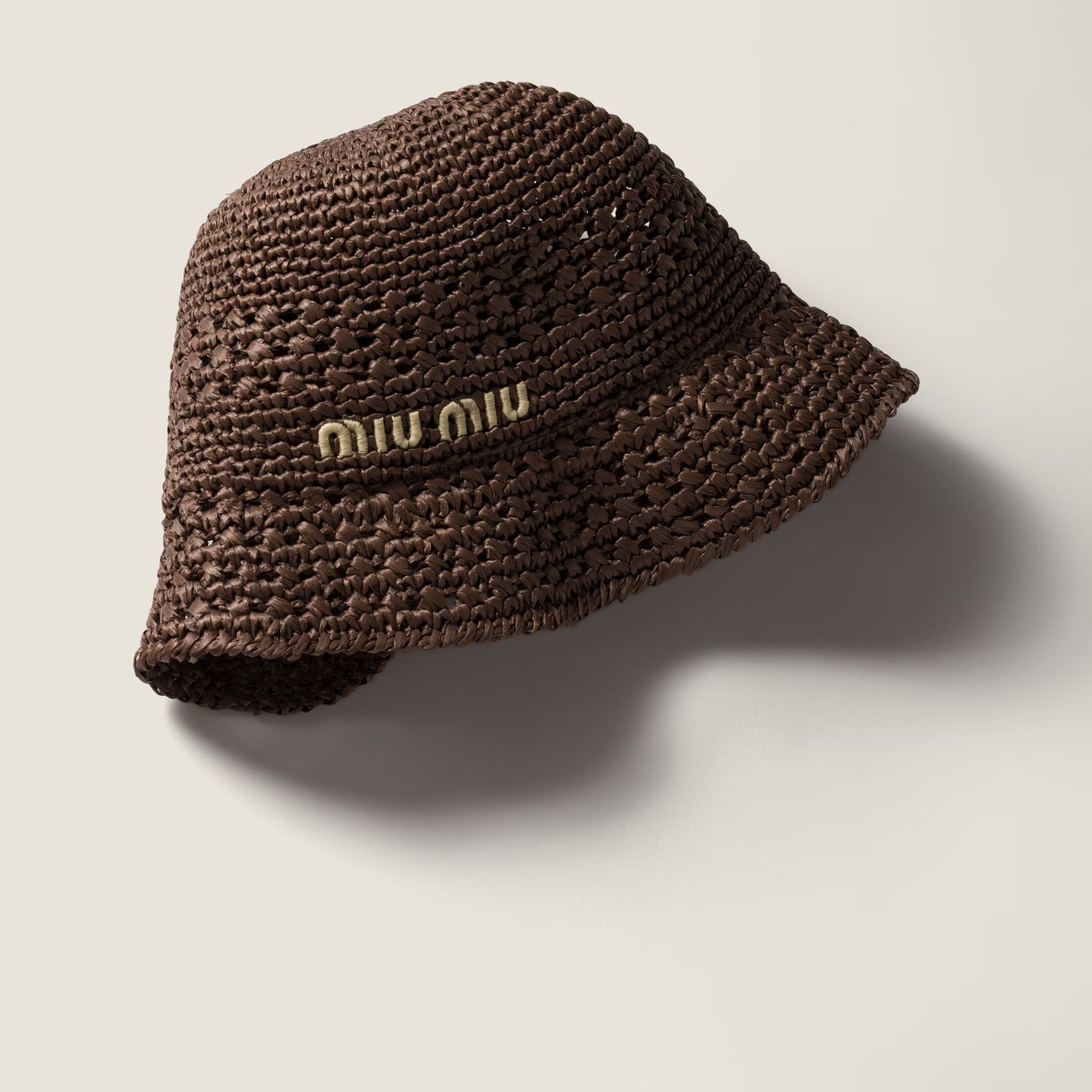 Fabric hat – Cocoa Brown & Natural