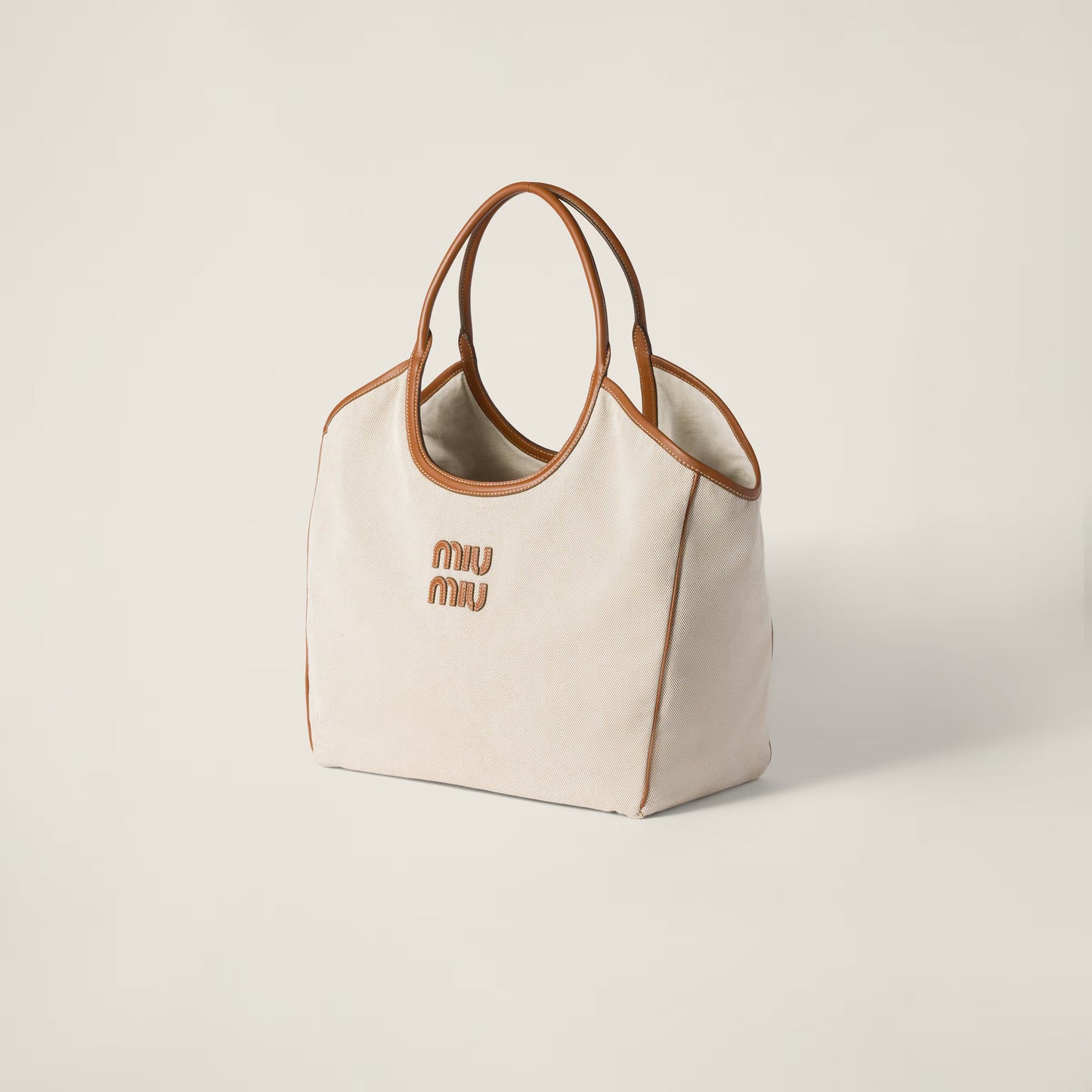 IVY canvas-and-leather tote – Large