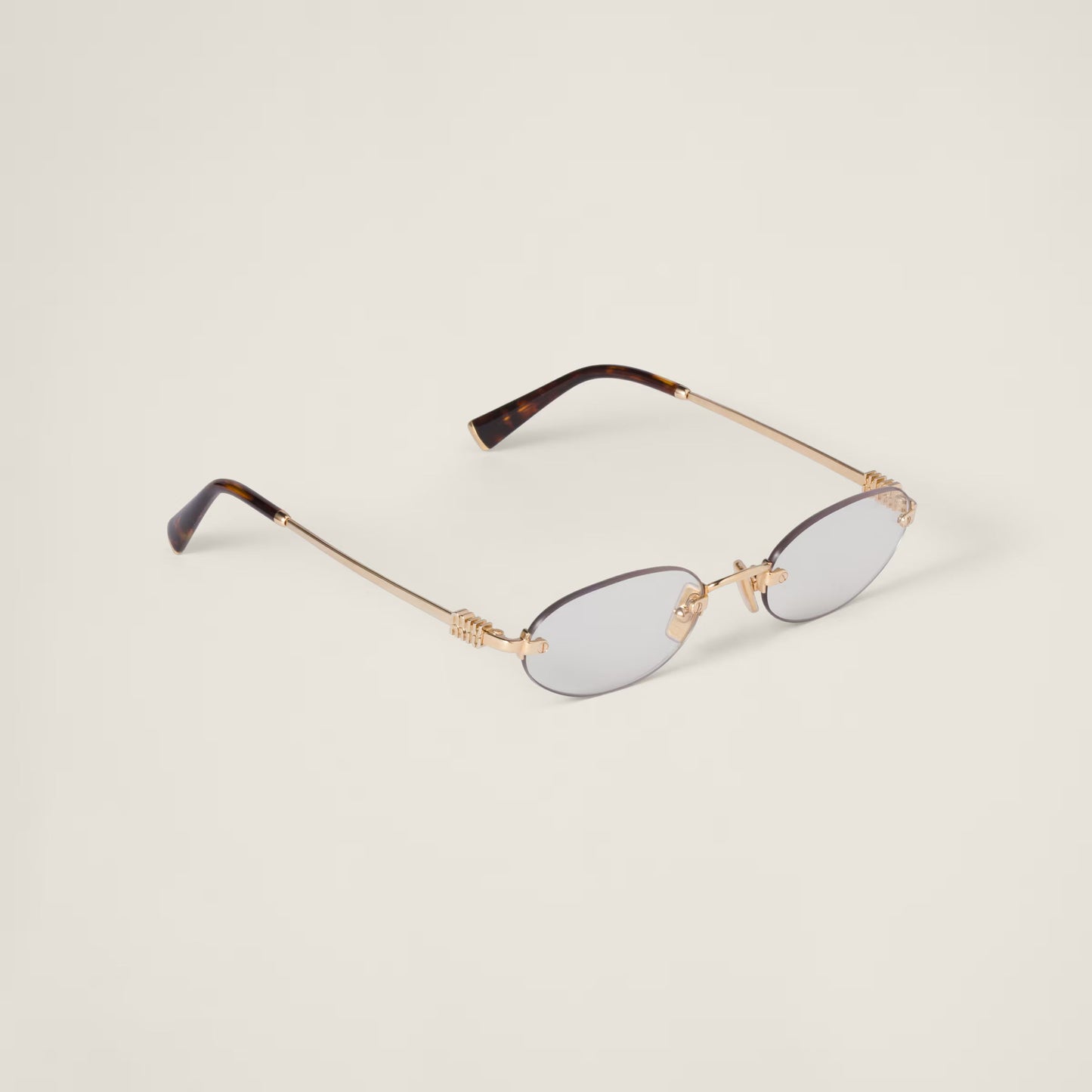 Miu Miu Logo sunglasses – Transparent Blue Lenses