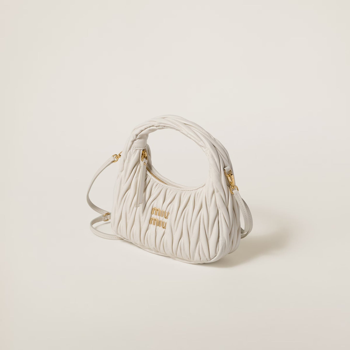 Small Wander Hobo Bag in Quilted Nappa Leather