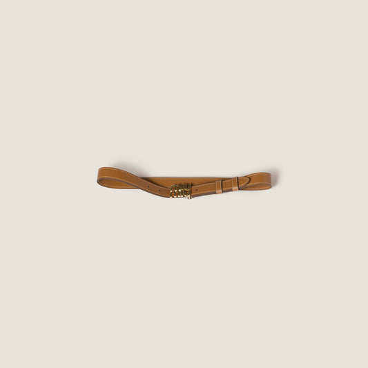 Leather belt – Caramel