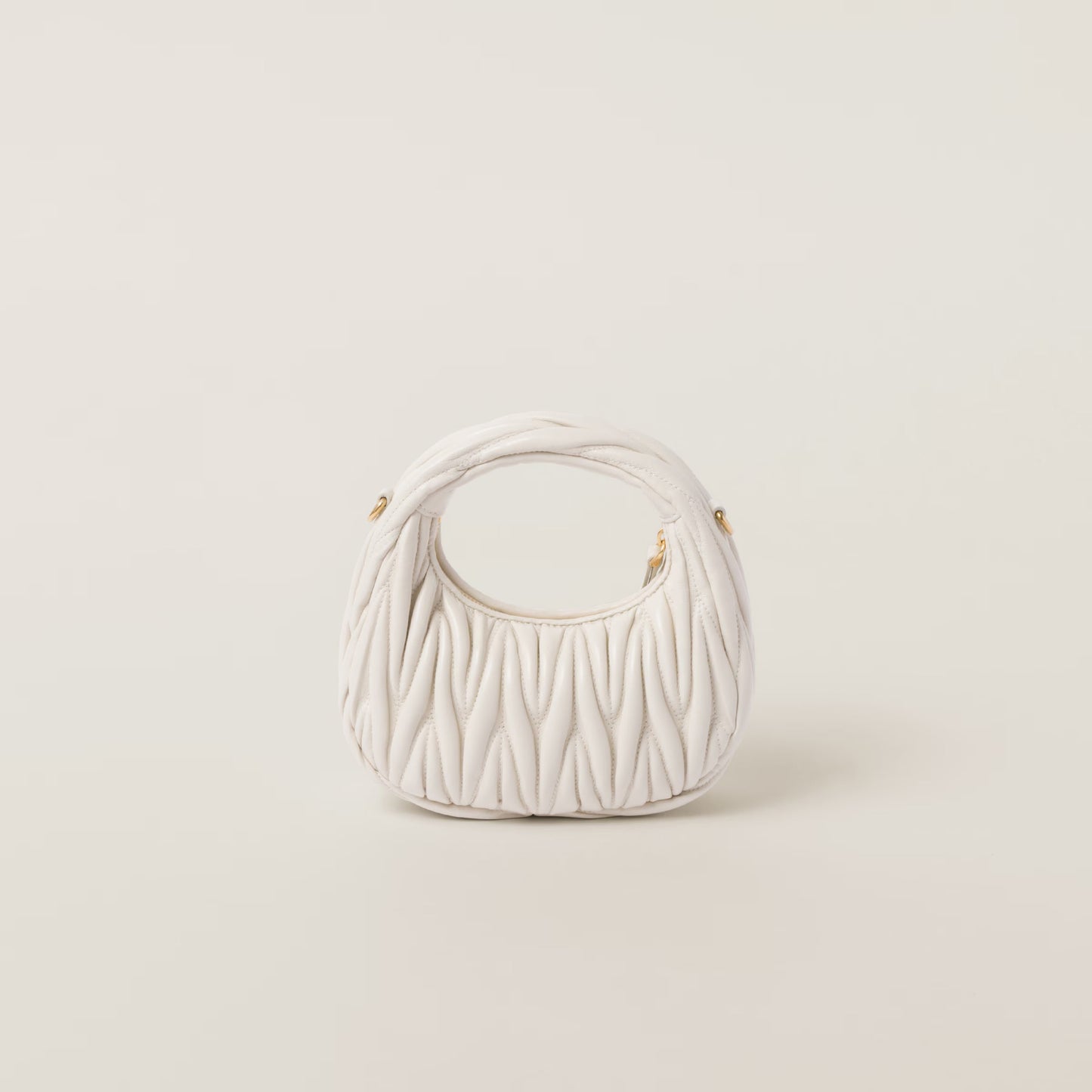 Wander mini hobo bag in quilted nappa leather