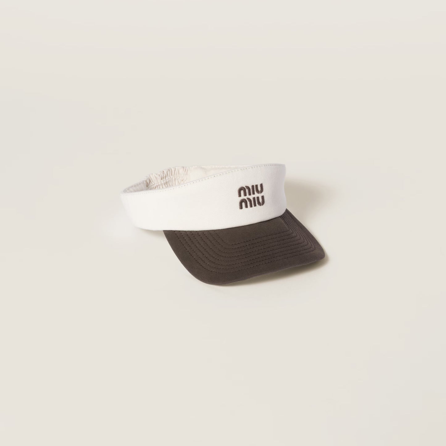 Drill visor – chalk white & ebony