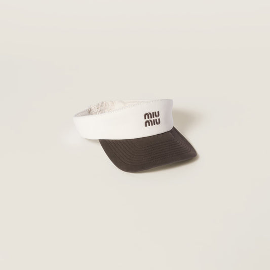 Drill visor – chalk white & ebony