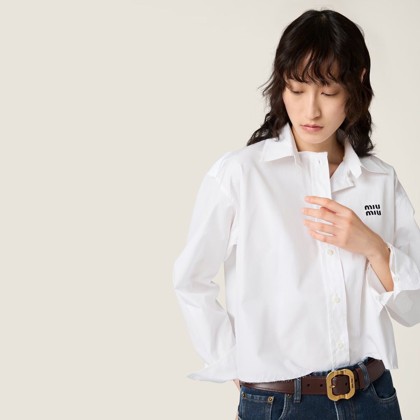 Poplin shirt – White