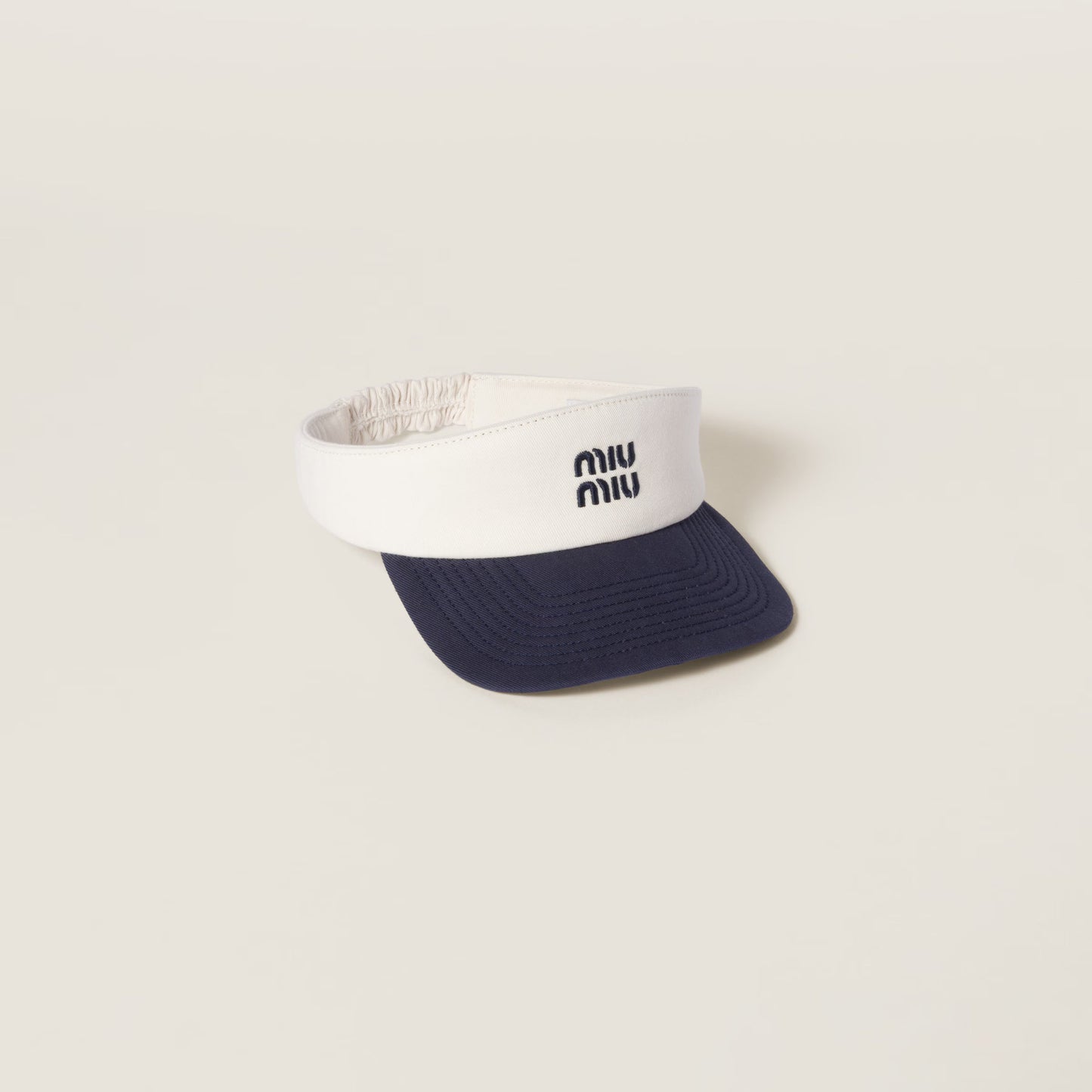 Drill visor – chalk white & blue