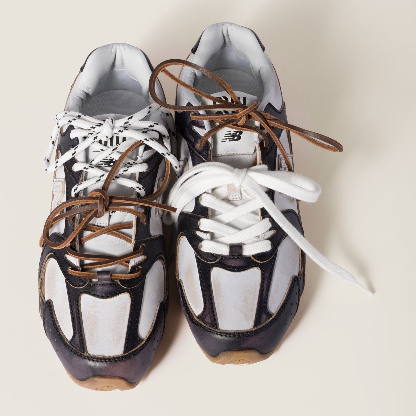 New Balance x Miu Miu 530 SL calf-leather trainers