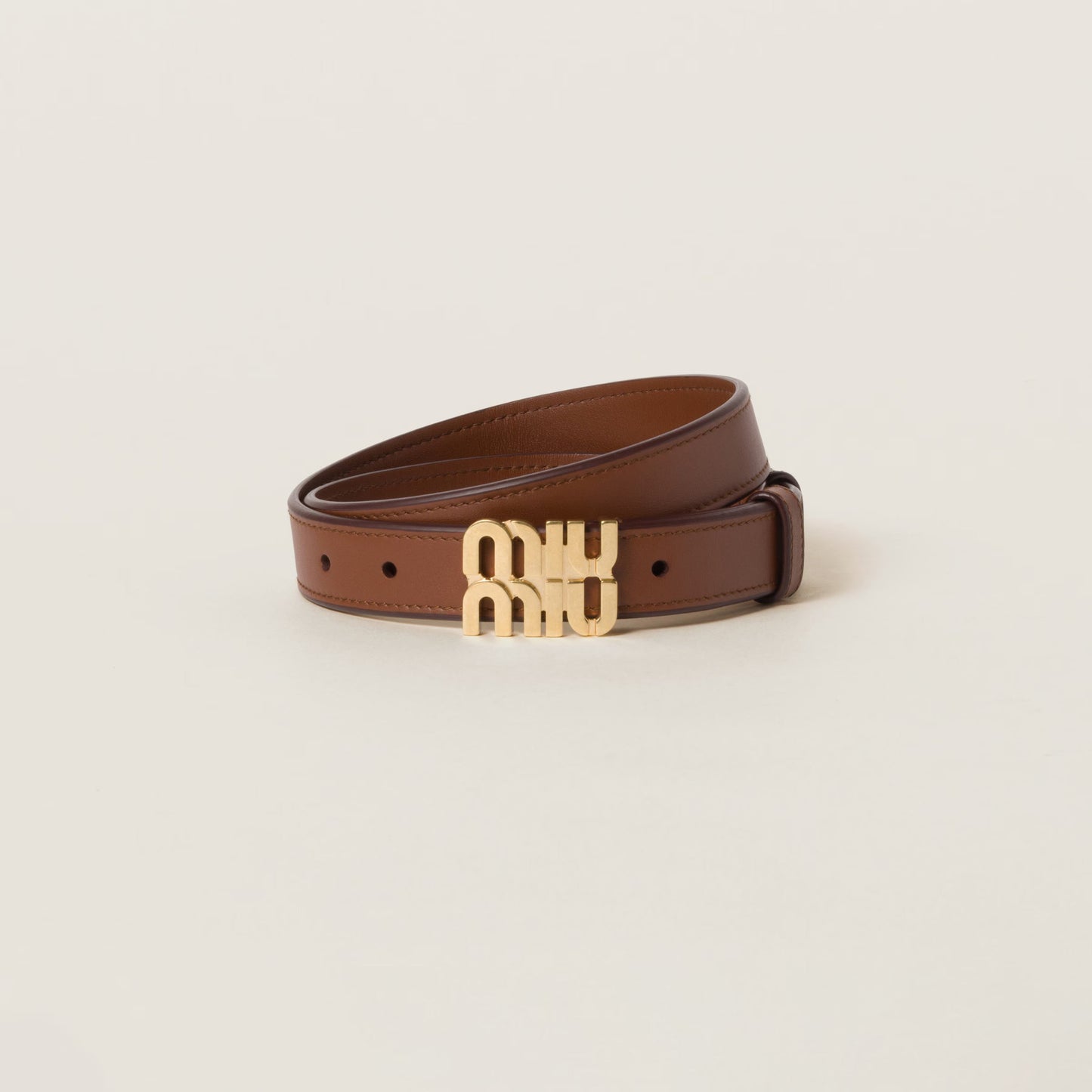 Leather belt – Tobacco