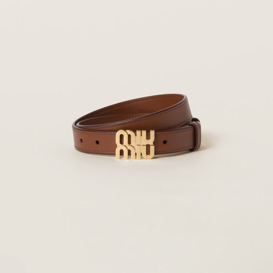 Leather belt – Tobacco