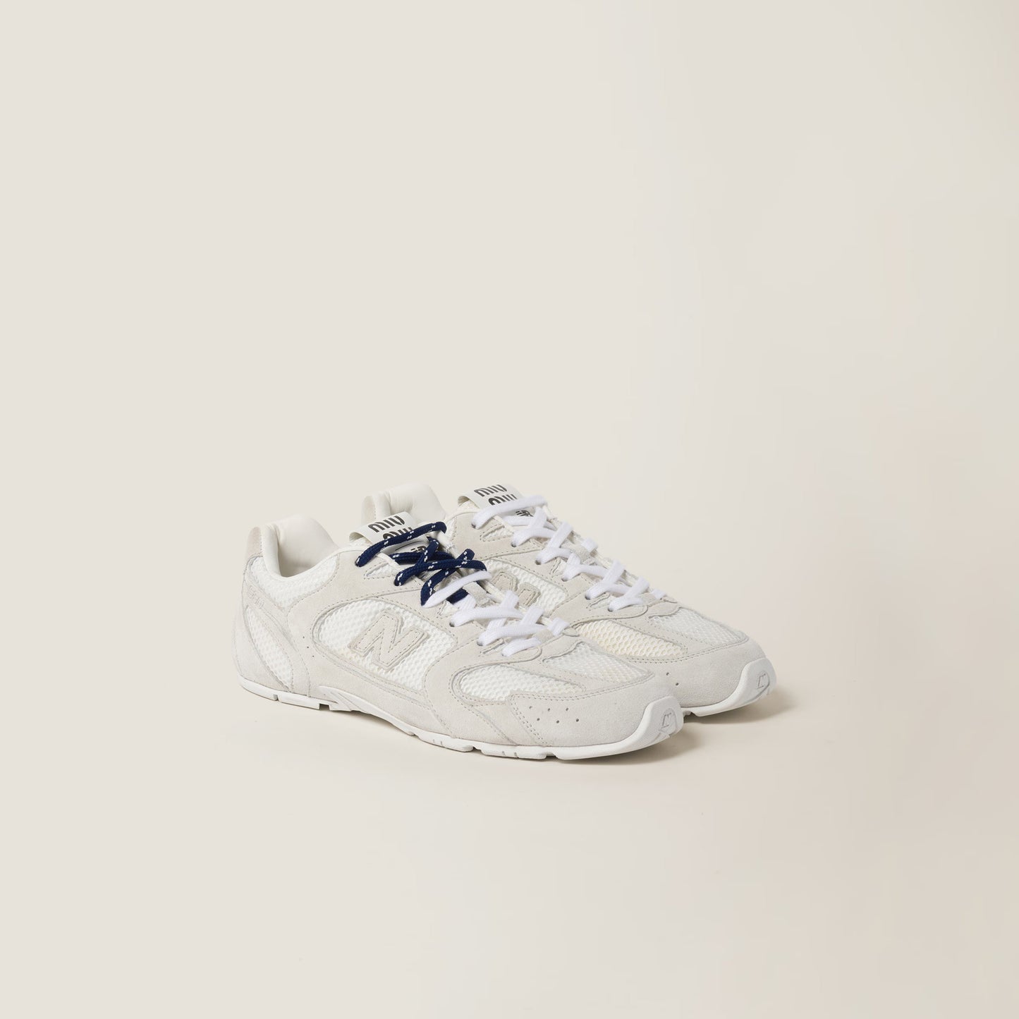 New Balance x Miu Miu 530 SL suede-and-mesh trainers