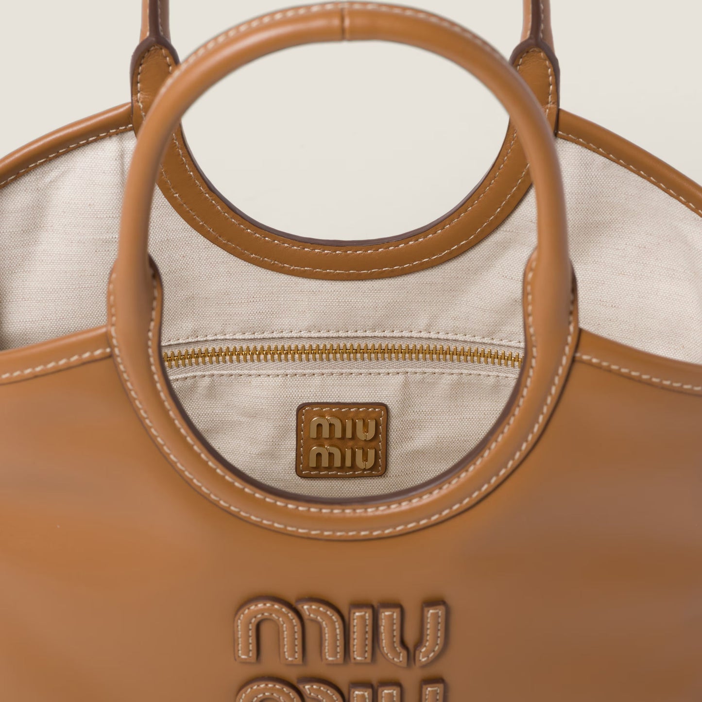 IVY small cognac leather handbag