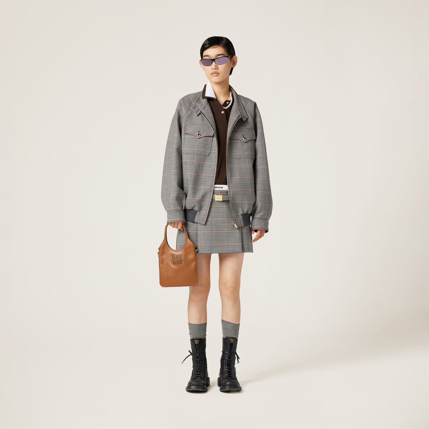 IVY leather mini bag – Cognac