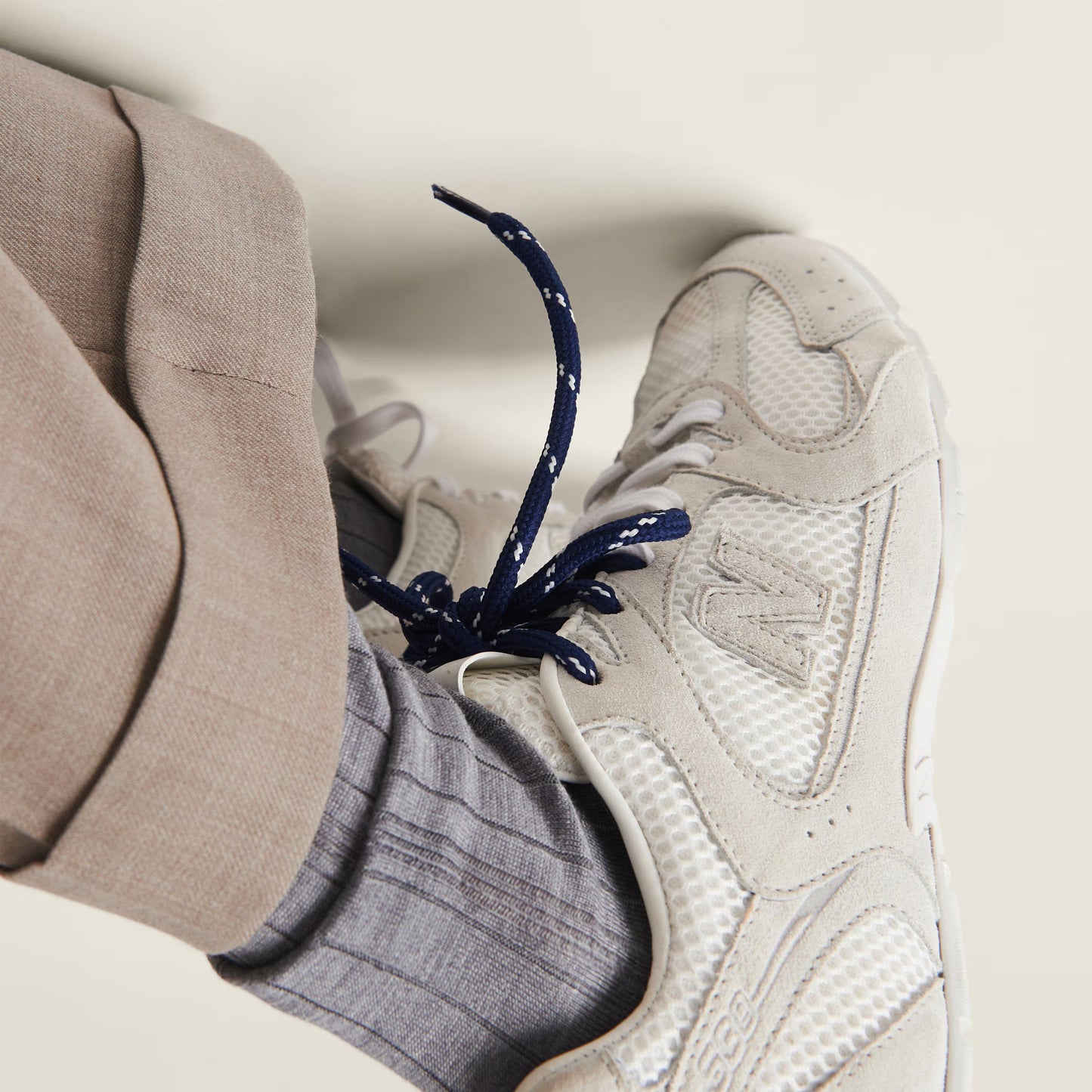 New Balance x Miu Miu 530 SL suede-and-mesh trainers