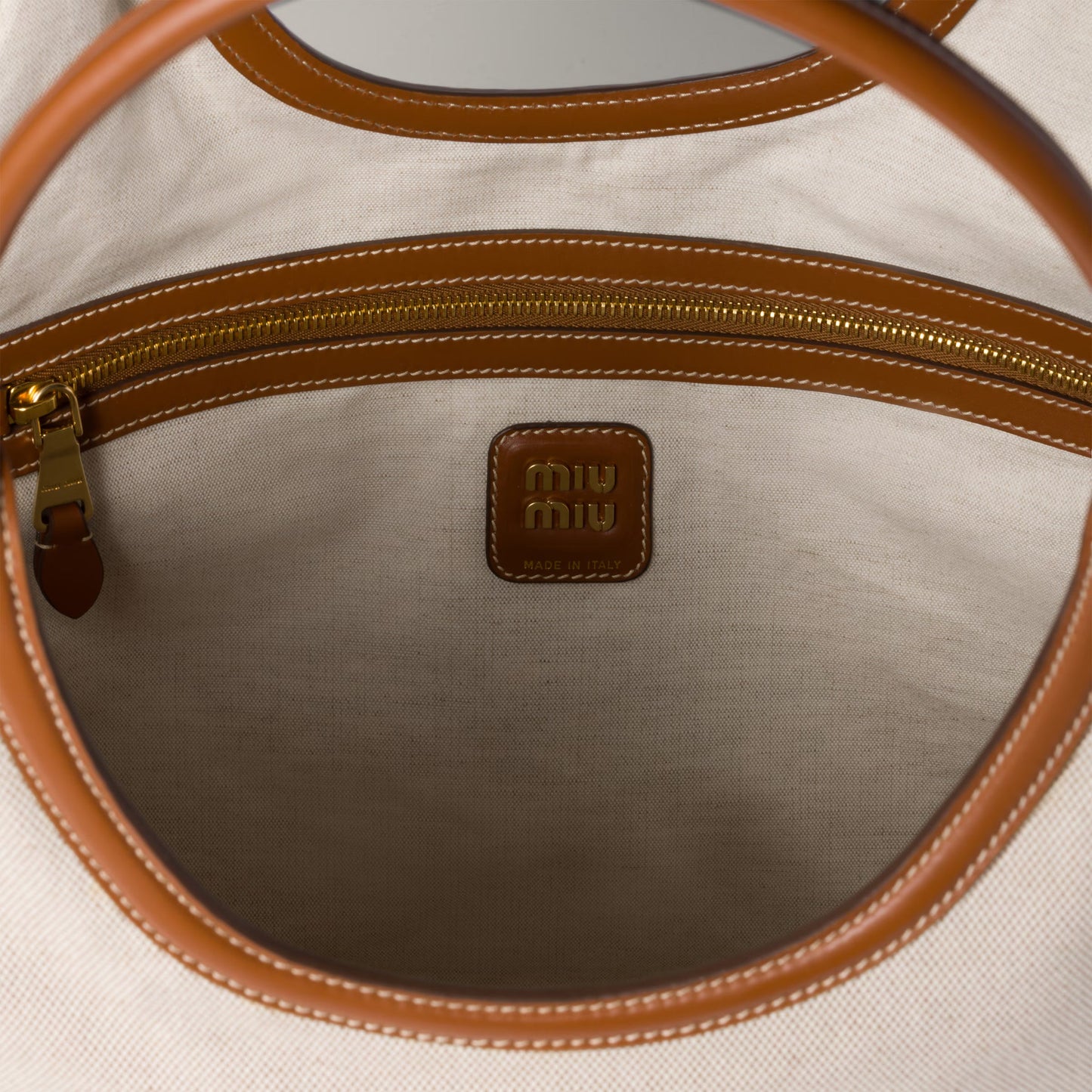 IVY canvas-and-leather tote – Large