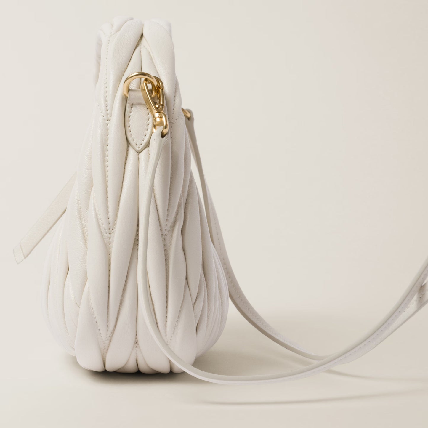 Wander mini hobo bag in quilted nappa leather