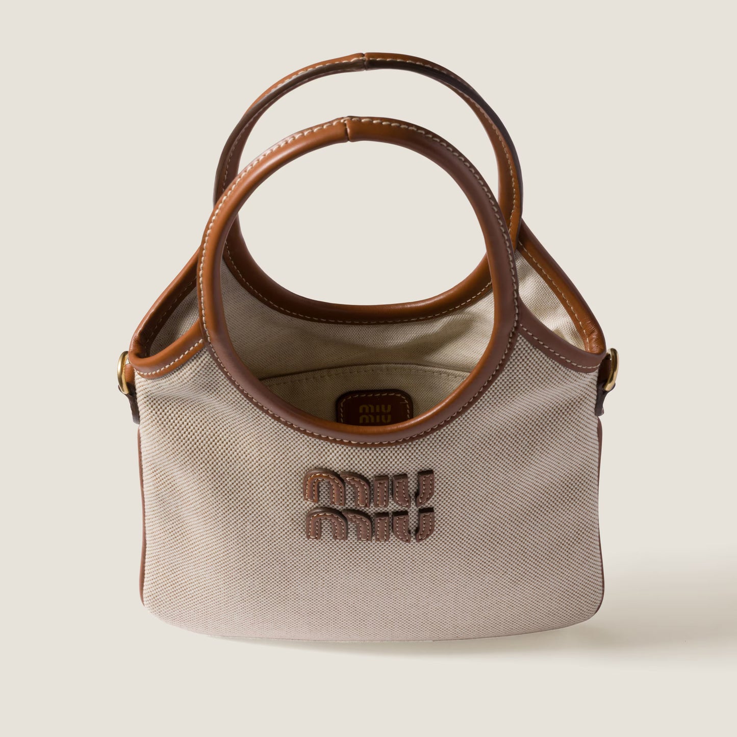 IVY canvas-and-leather handbag – Mini