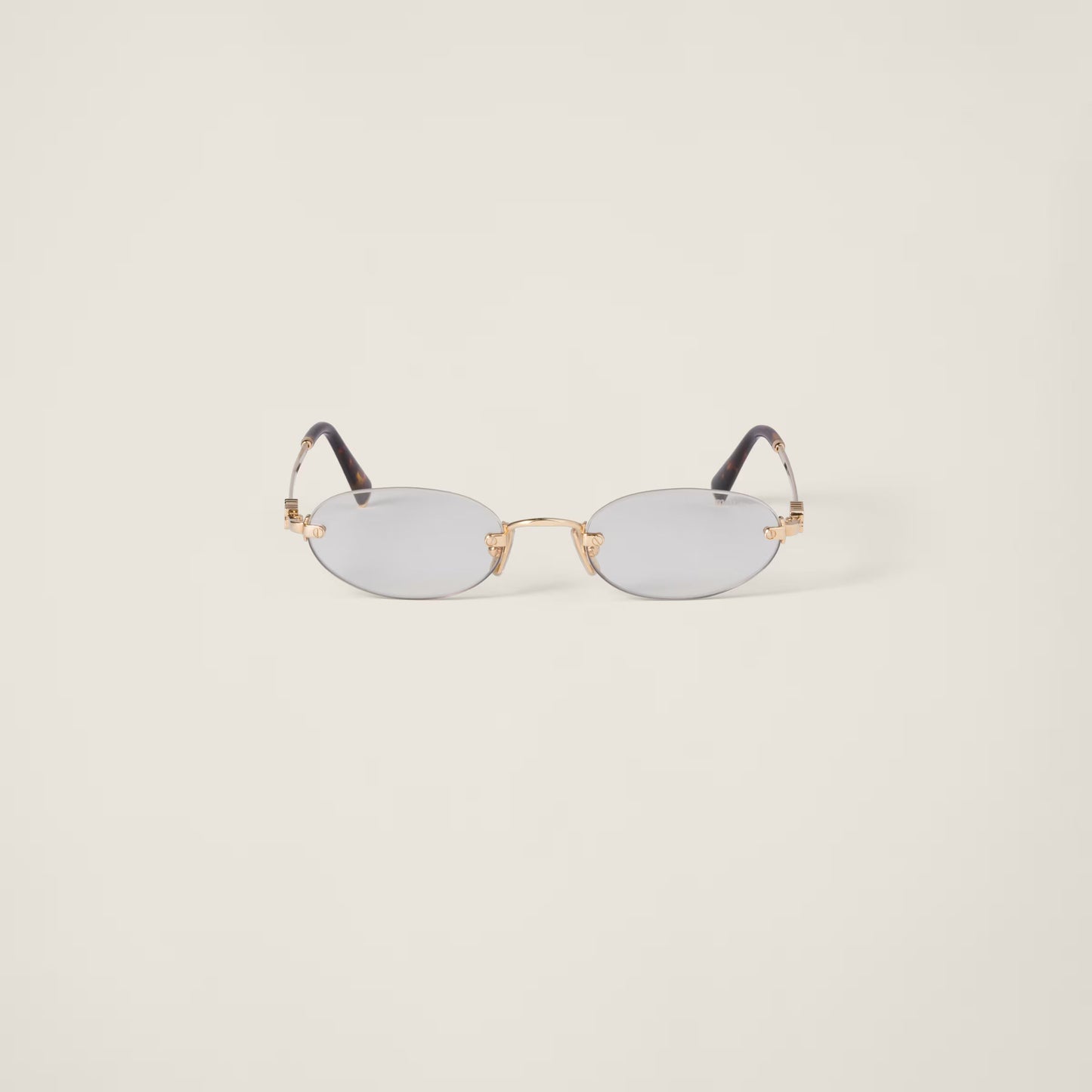 Miu Miu Logo sunglasses – Transparent Blue Lenses
