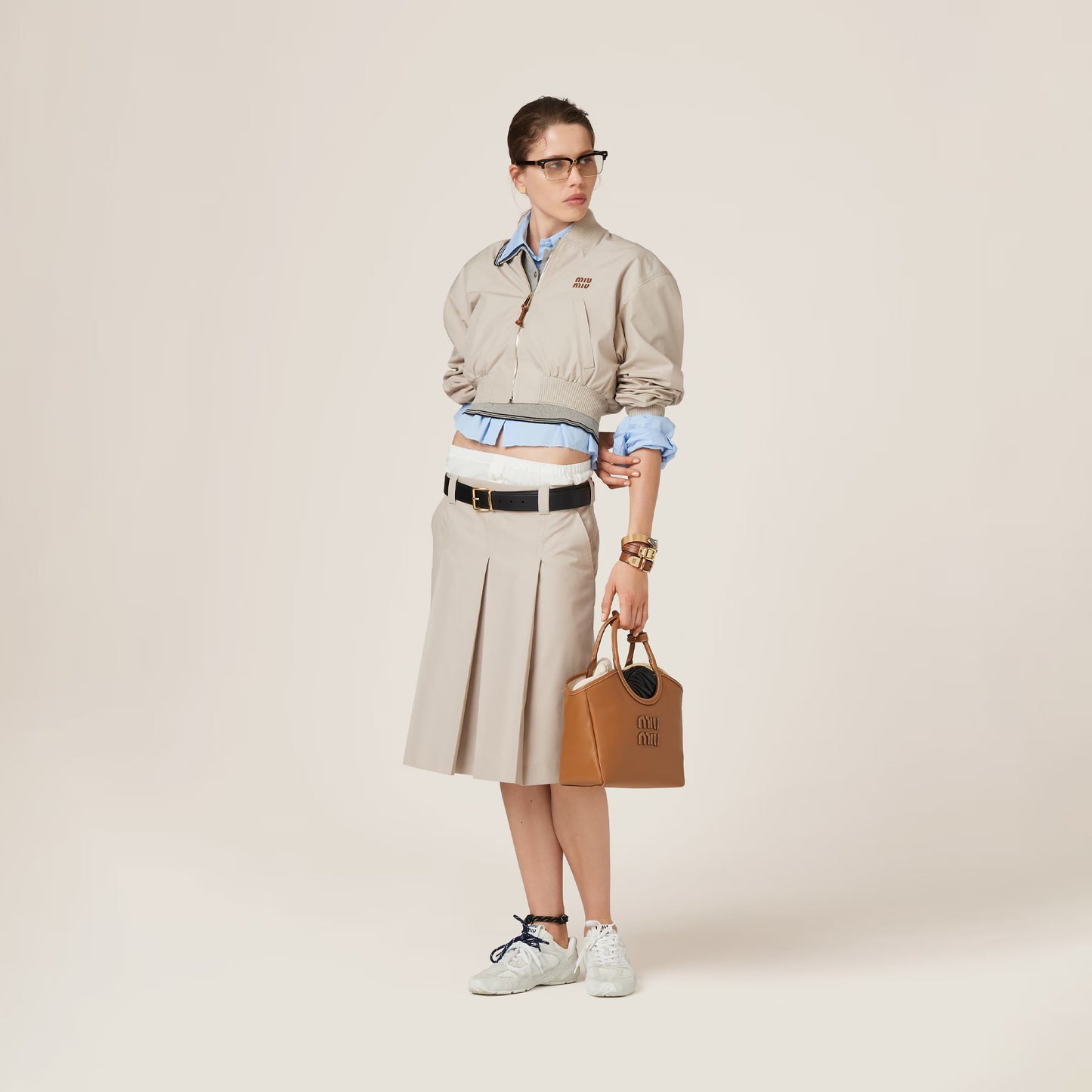 IVY small cognac leather handbag