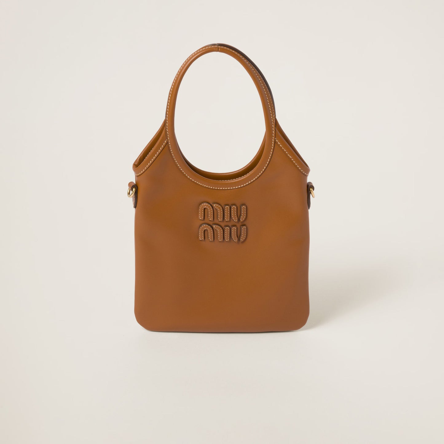 IVY leather mini bag – Cognac