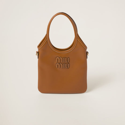 IVY leather mini bag – Cognac