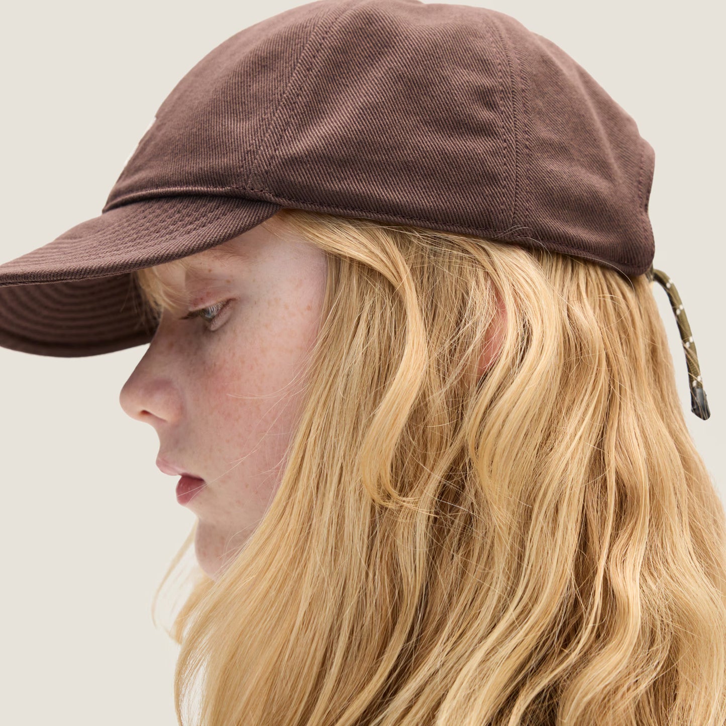 Denim baseball cap – Amaranth & Forest Green