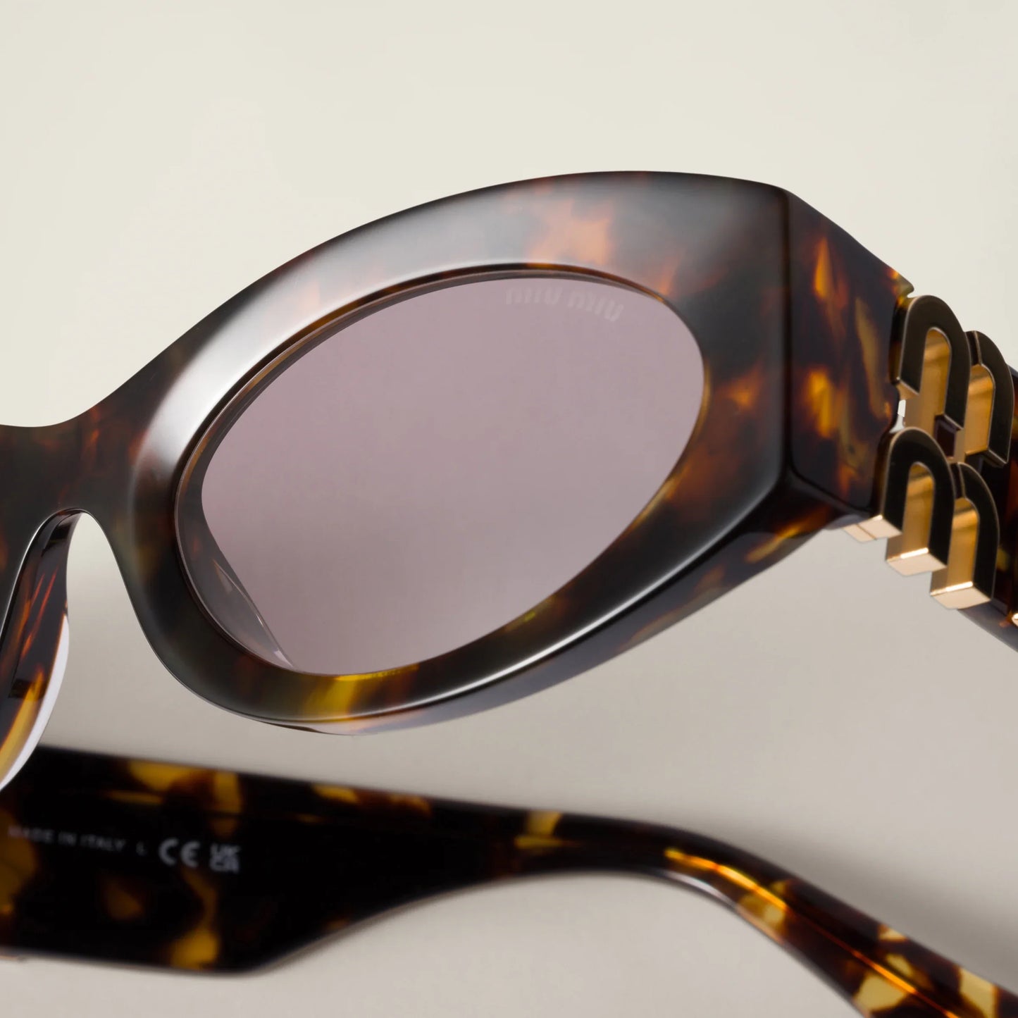 Miu Glimpse sunglasses – mauve lenses